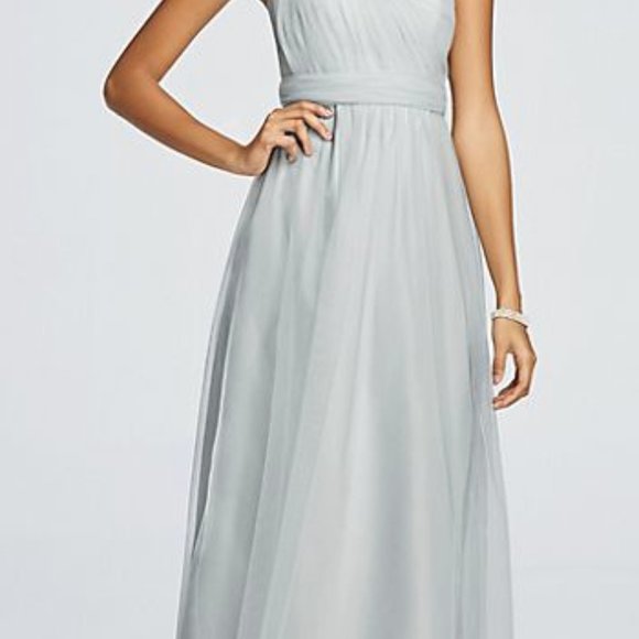 David's Bridal Long Tulle Convertible Versa - Picture 5 of 6